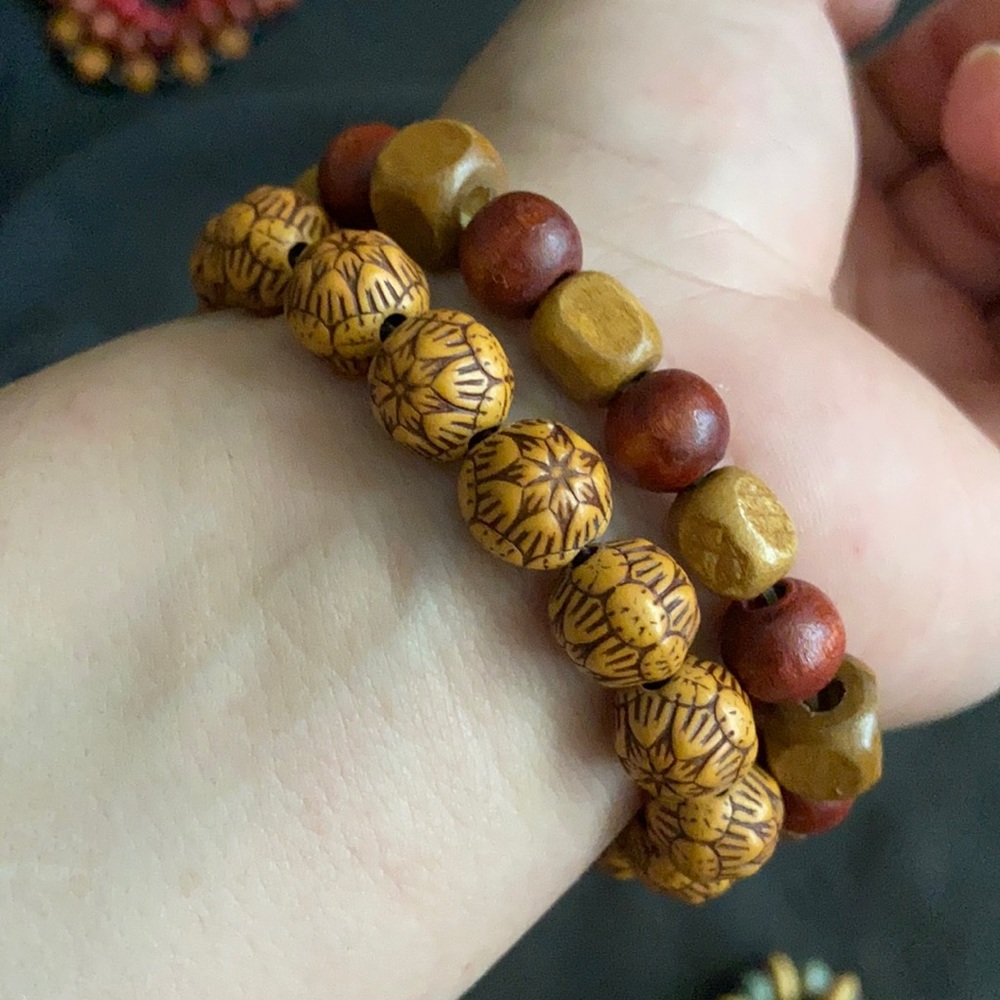 Wood Bracelet Set